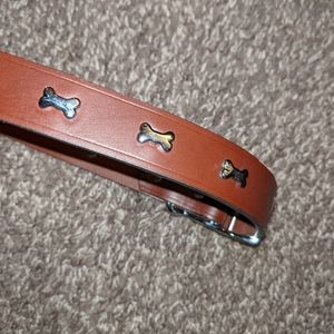 Dog collar leather